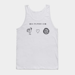 Social Distancing and Thanksgiving Outline Tank Top